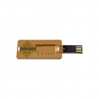 Plastic Usb Drives - Large printing area degradable card usb key LWU883